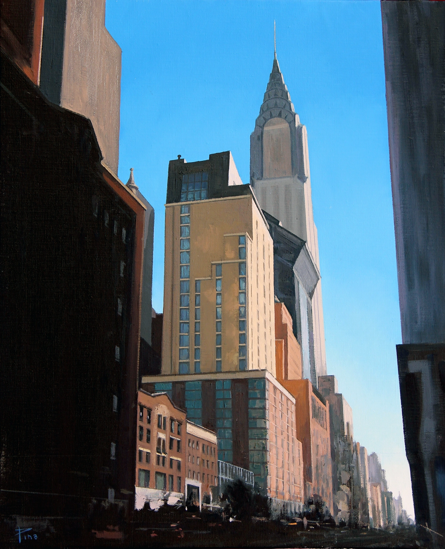 Chrysler Building. 2021.   O/L 50 x 61 cm. 