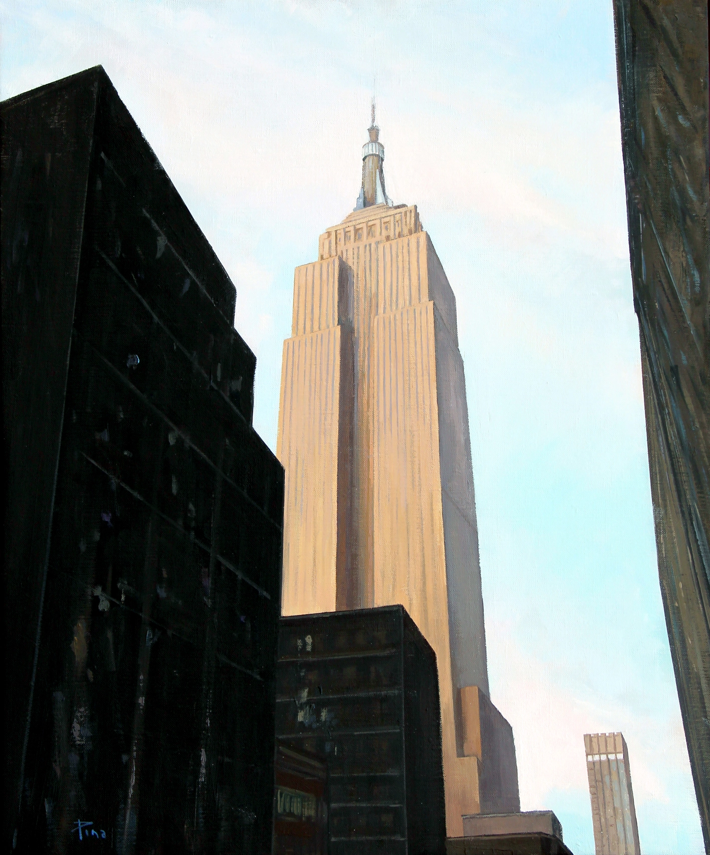 Empire State Building, 2021. Óleo sobre lienzo, 
65 x 54 cm