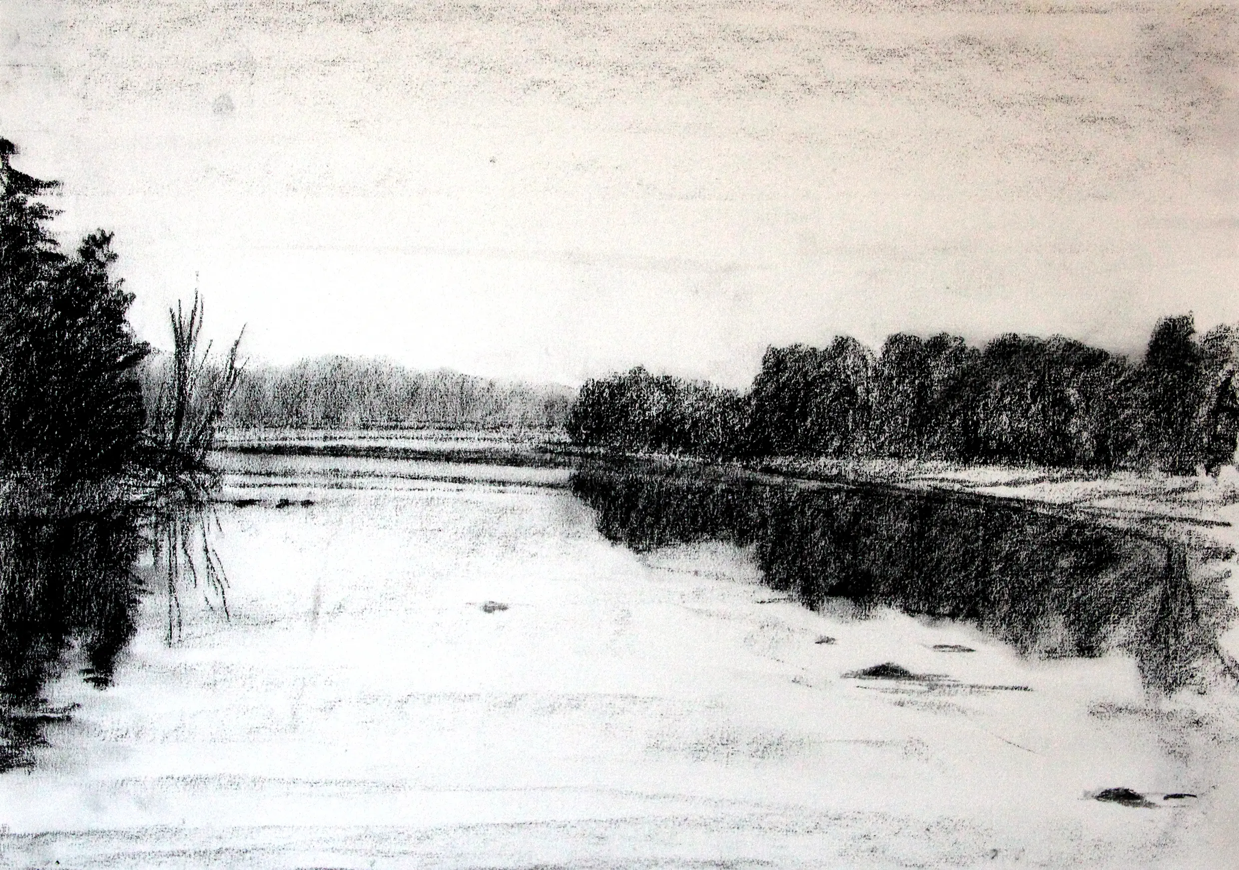 Dibujo IX.
Papel Verjurado 108 g/m2, 32,5 x 46 cm