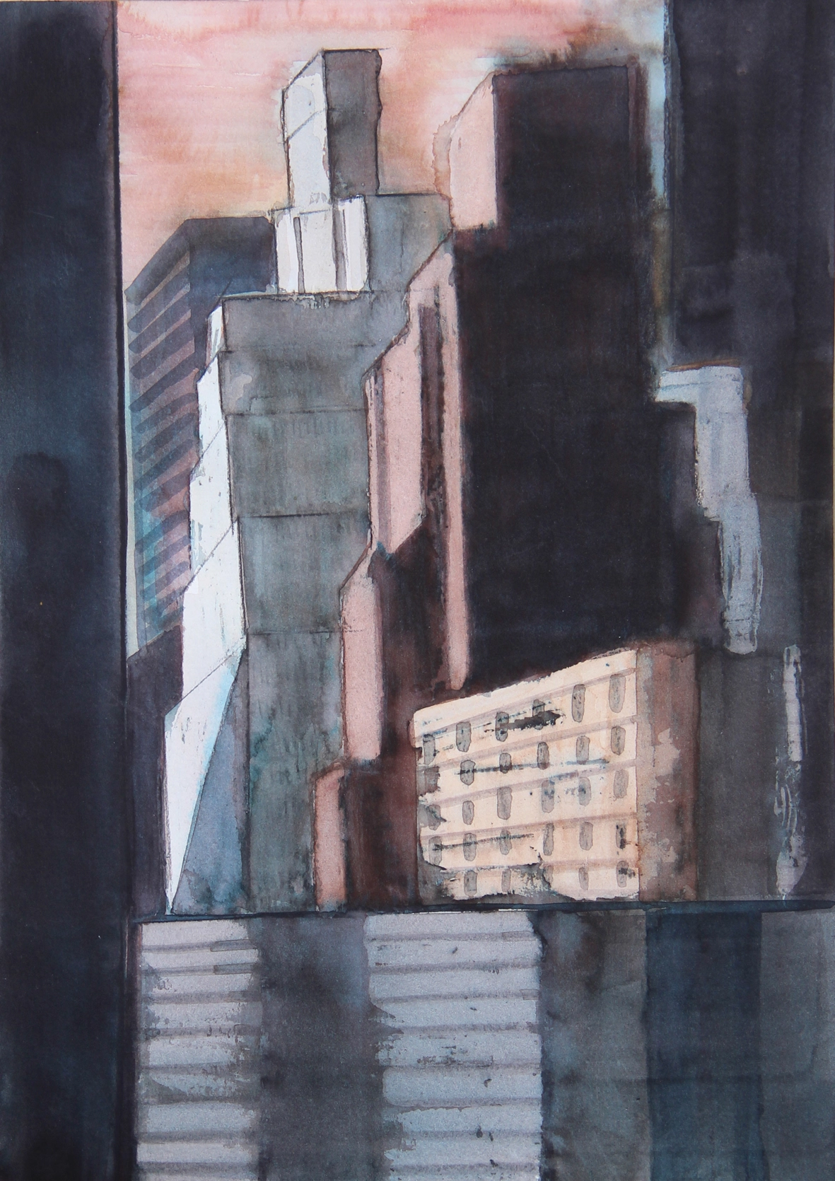 Fragmento V, 2021.
Acuarela sobre papel, Montval Canson 185 gr.,
29,7 x 21 cm