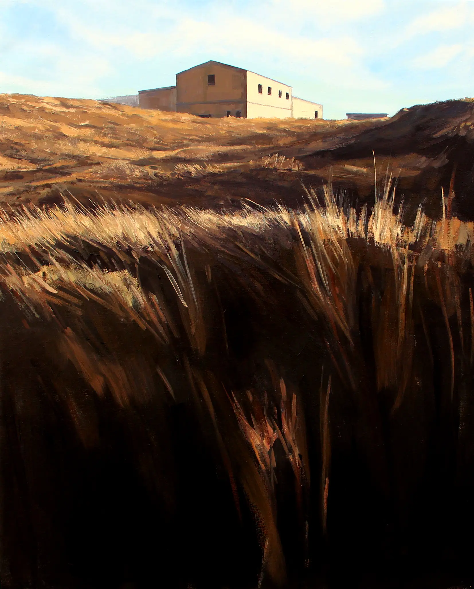 Granja, 2018.
Óleo sobre lienzo, 100 x 81 cm