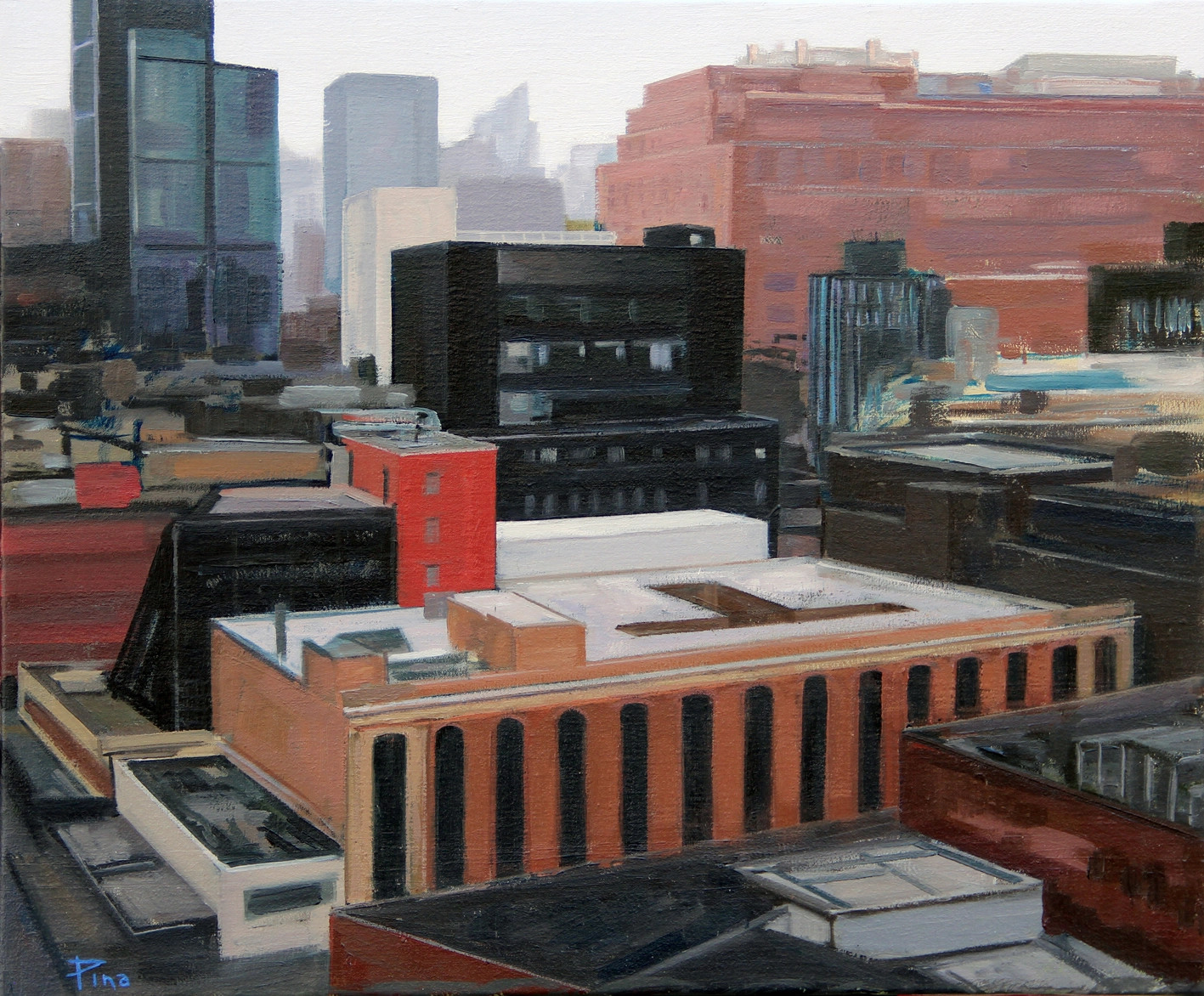 Lower Manhattan, 2021.
Óleo sobre lienzo,
38 x 46 cm