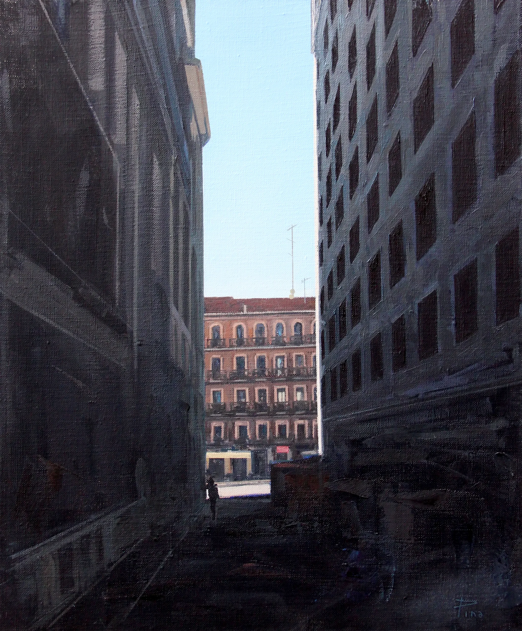 Calle de Atocha, 2023.  O/L. 46 x 38 cm