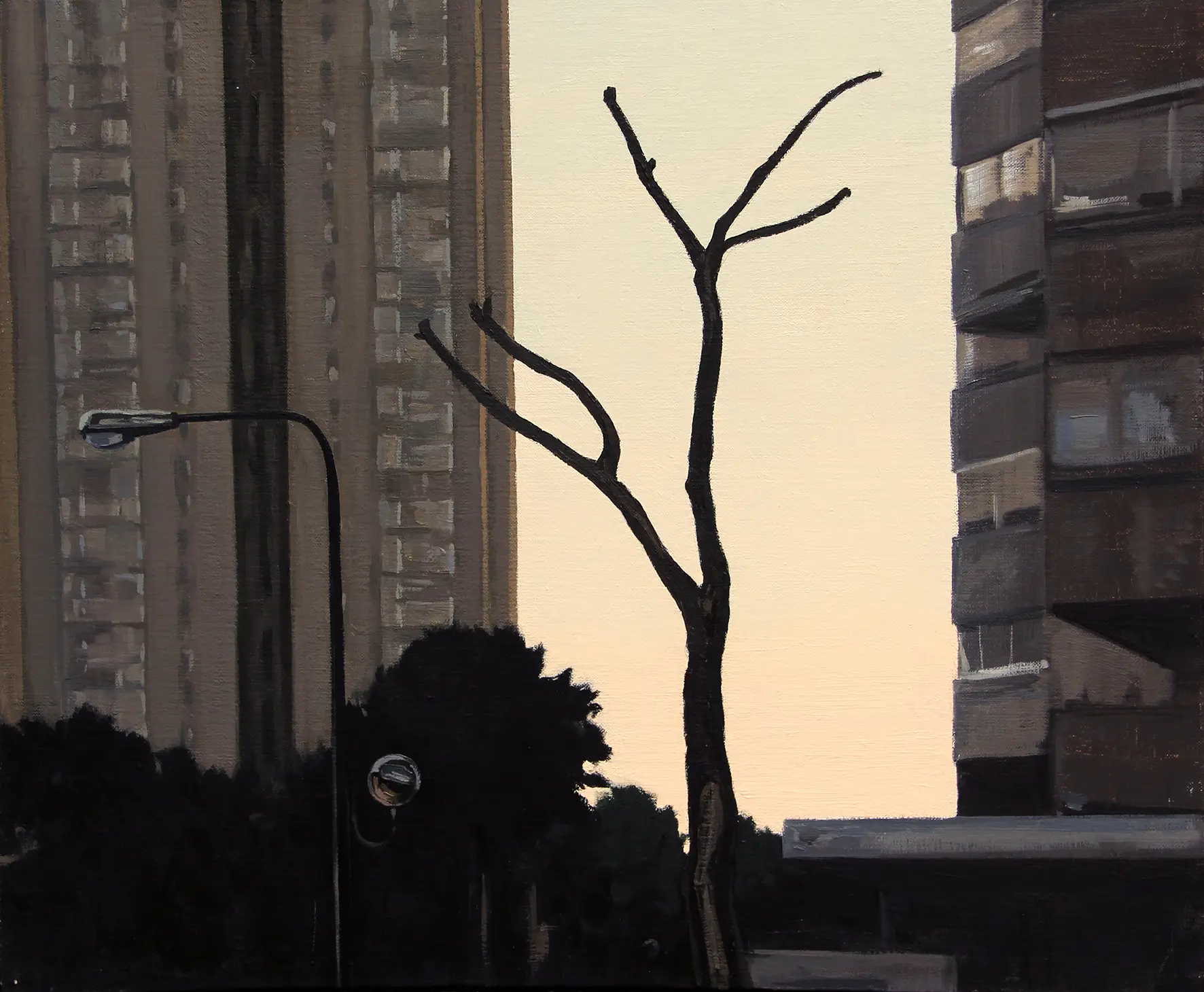 Extraña pareja, 2015.
Óleo sobre lienzo, 46 x 55 cm