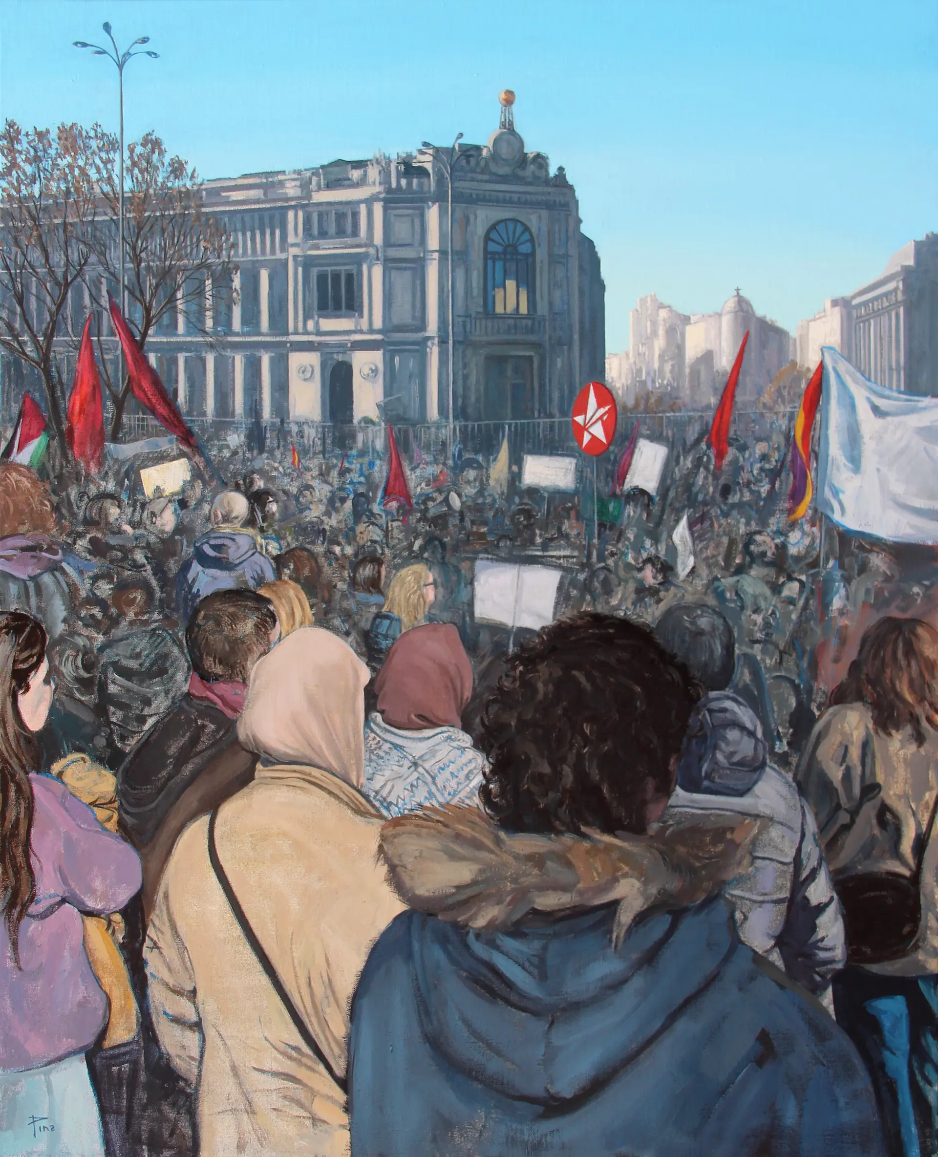 Manifestación, 2024.   O/L. 100 x 81 cm
