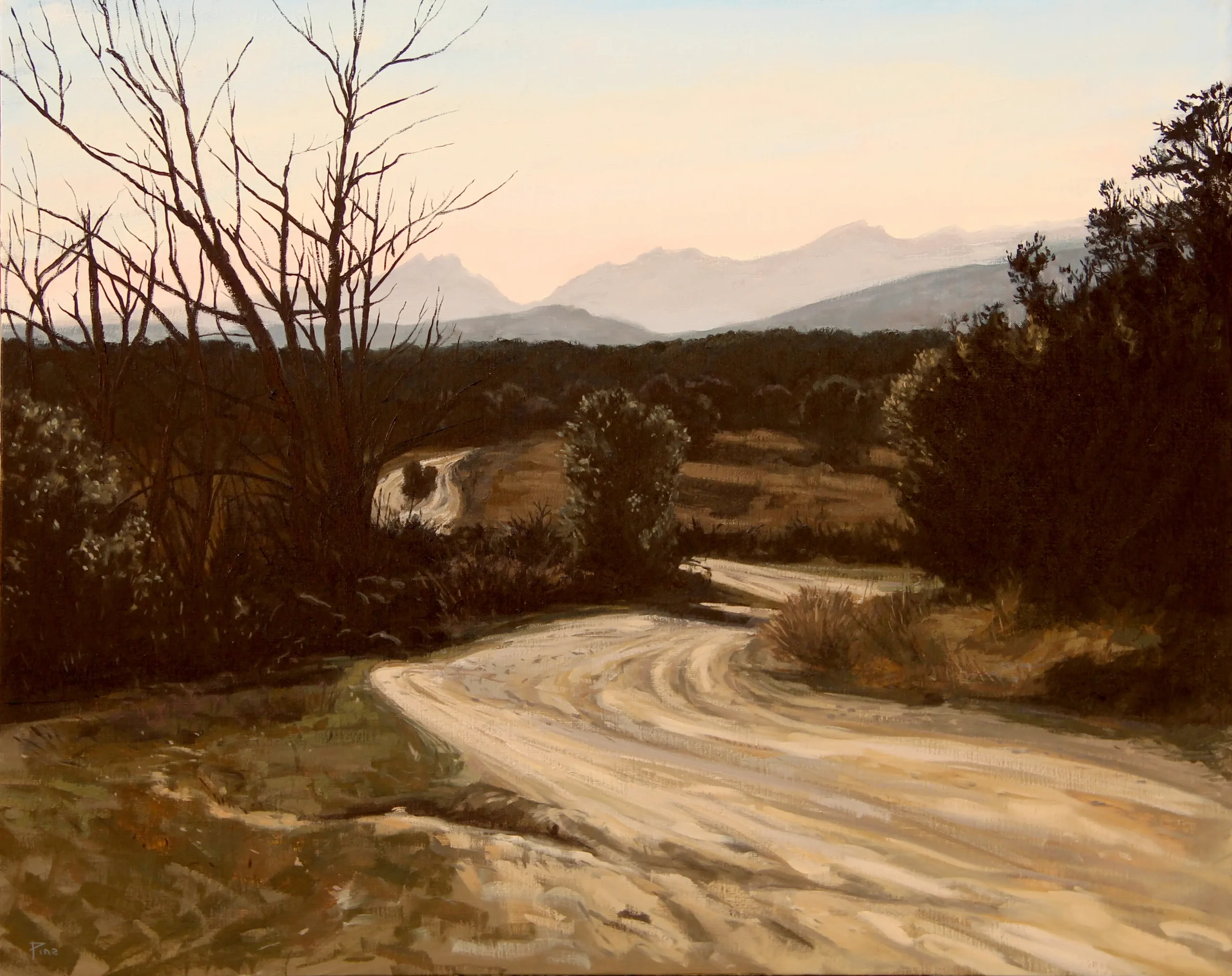 En la sierra de Guadarrama, 2022.  O/L. 80 x 100 cm
